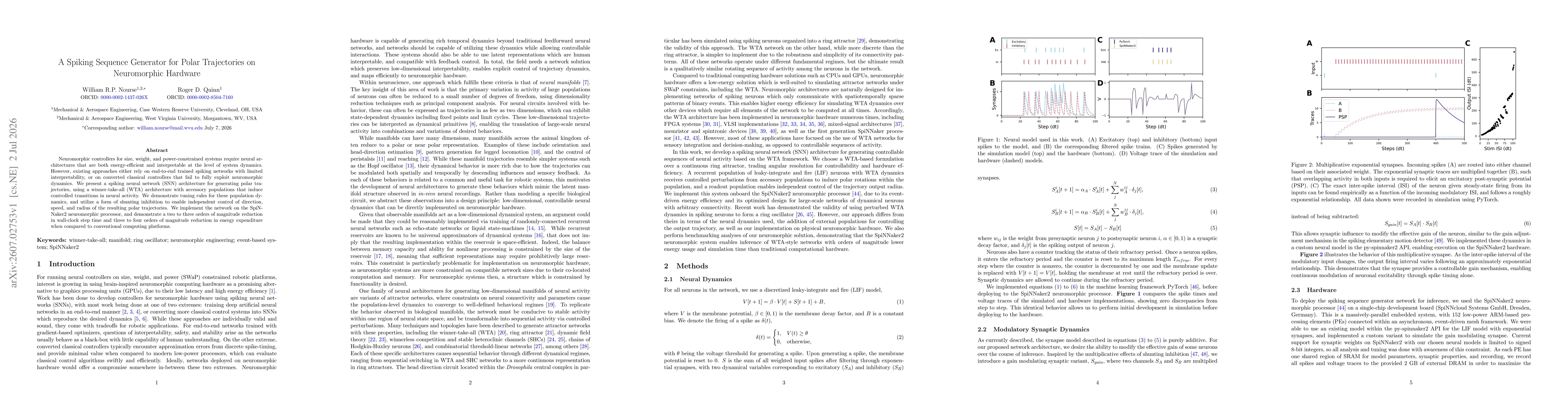 Thumbnail for A Spiking Sequence Generator for Polar Trajectories on Neuromorphic Hardware