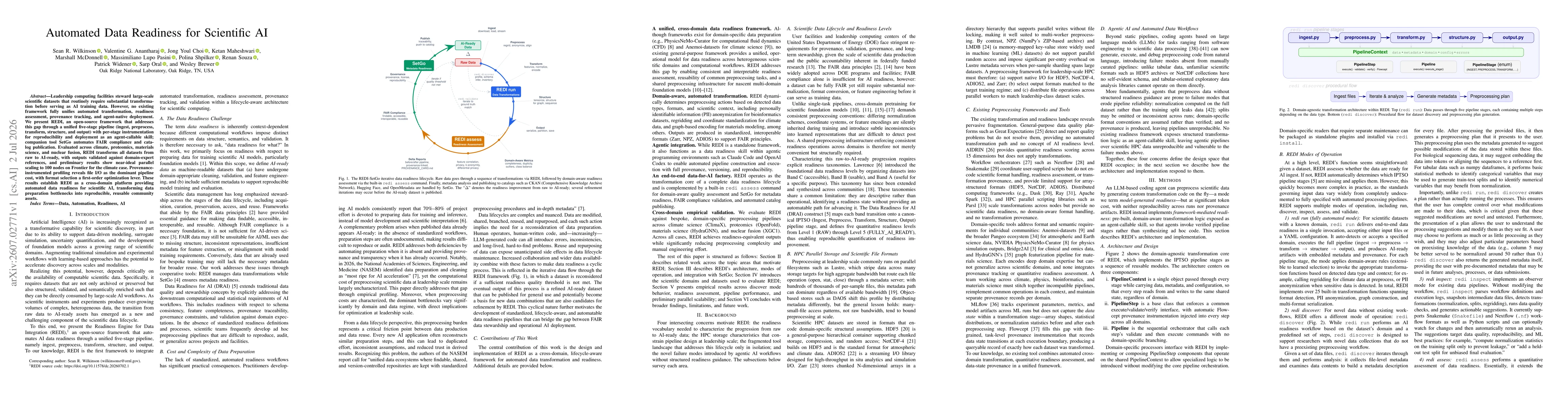 Thumbnail for Automated Data Readiness for Scientific AI