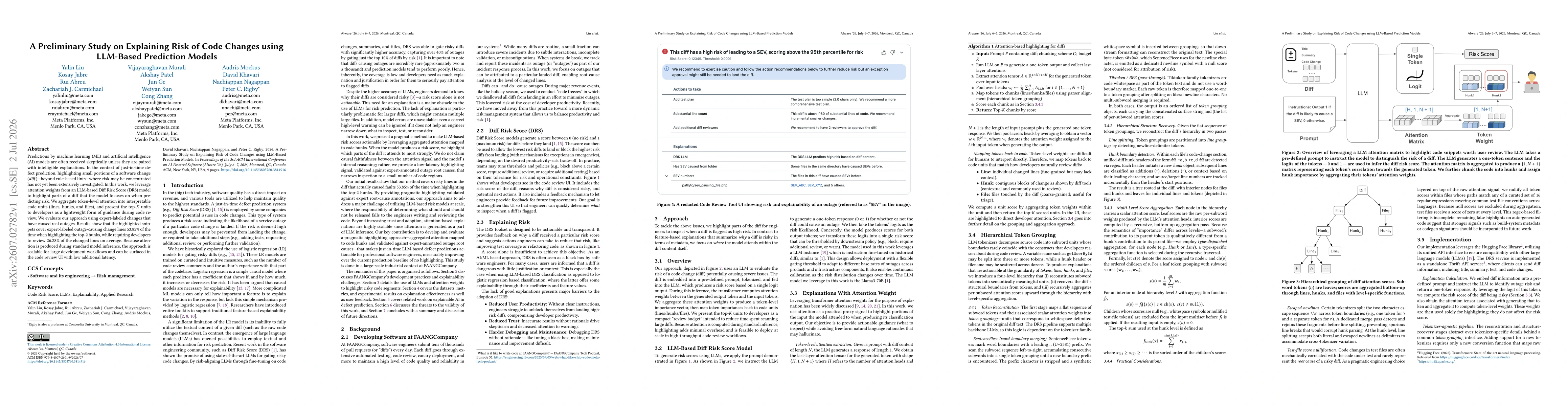 Thumbnail for A Preliminary Study on Explaining Risk of Code Changes using LLM-Based Prediction Models