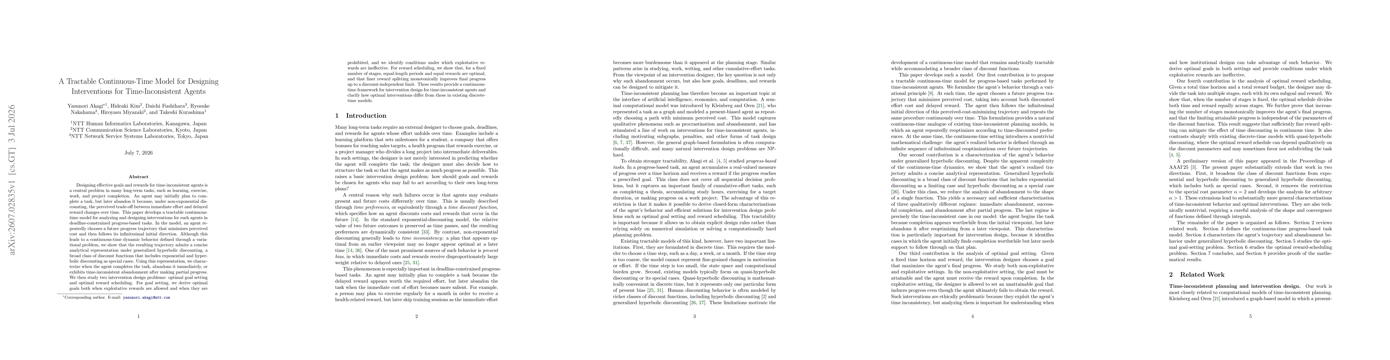 Thumbnail for A Tractable Continuous-Time Model for Designing Interventions for Time-Inconsistent Agents