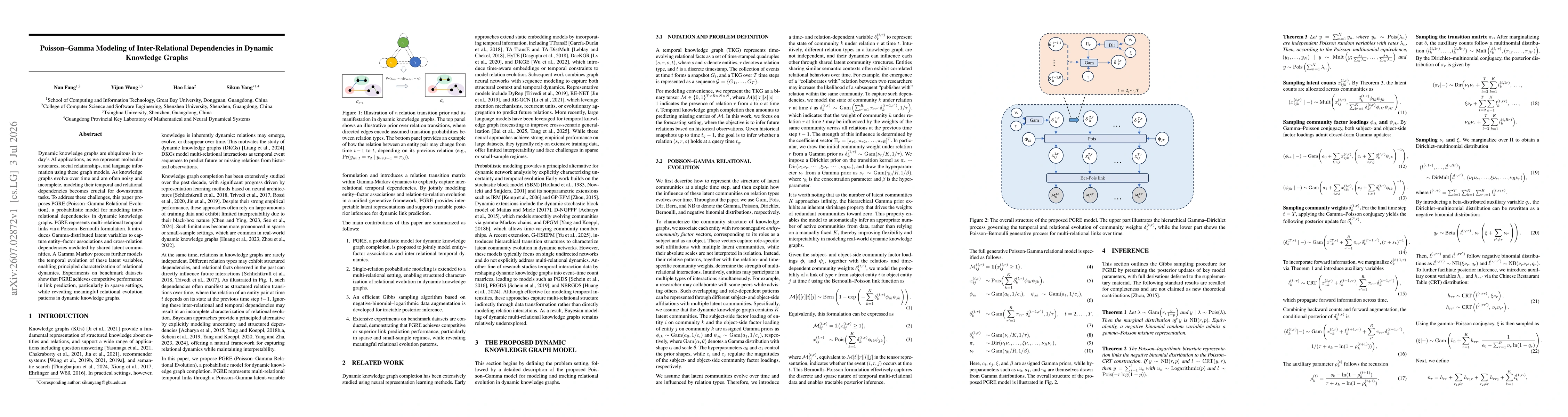 Thumbnail for Poisson-Gamma Modeling of Inter-Relational Dependencies in Dynamic Knowledge Graphs
