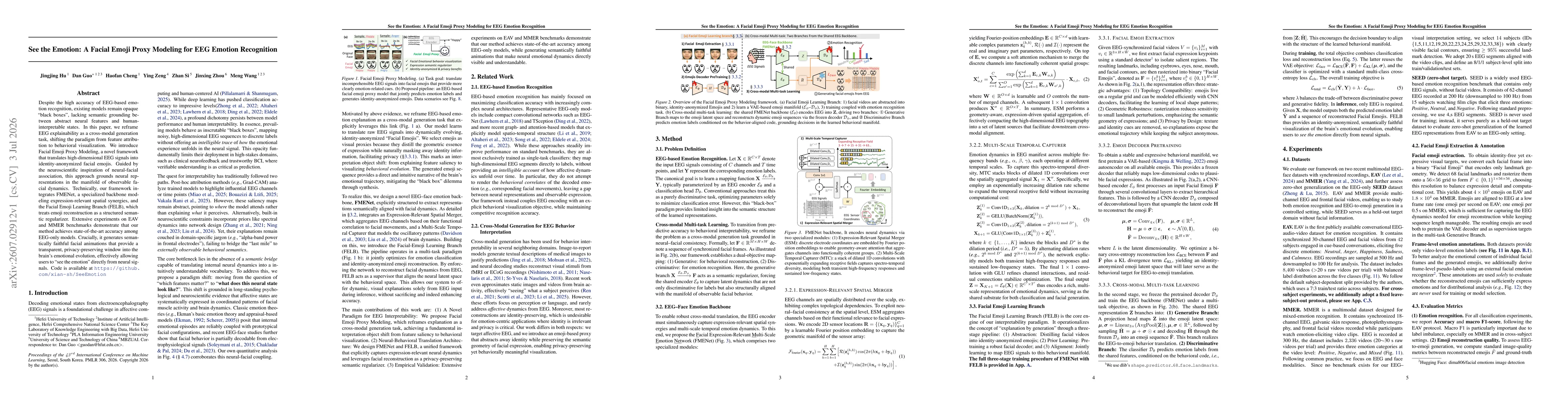 Thumbnail for See the Emotion: A Facial Emoji Proxy Modeling for EEG Emotion Recognition