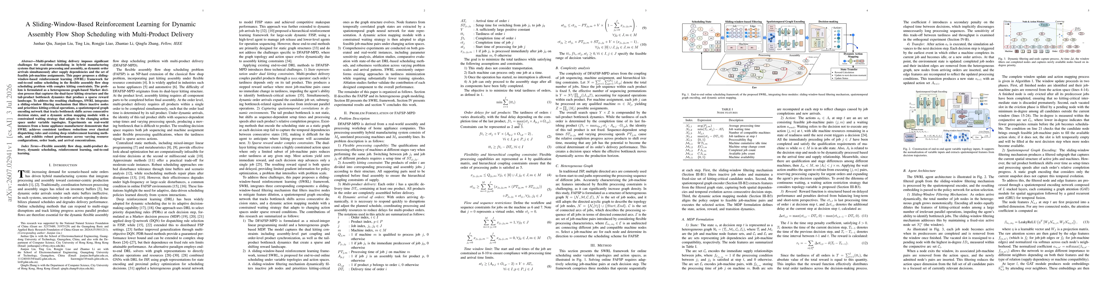 Thumbnail for A Sliding-Window-Based Reinforcement Learning for Dynamic Assembly Flow Shop Scheduling with Multi-Product Delivery