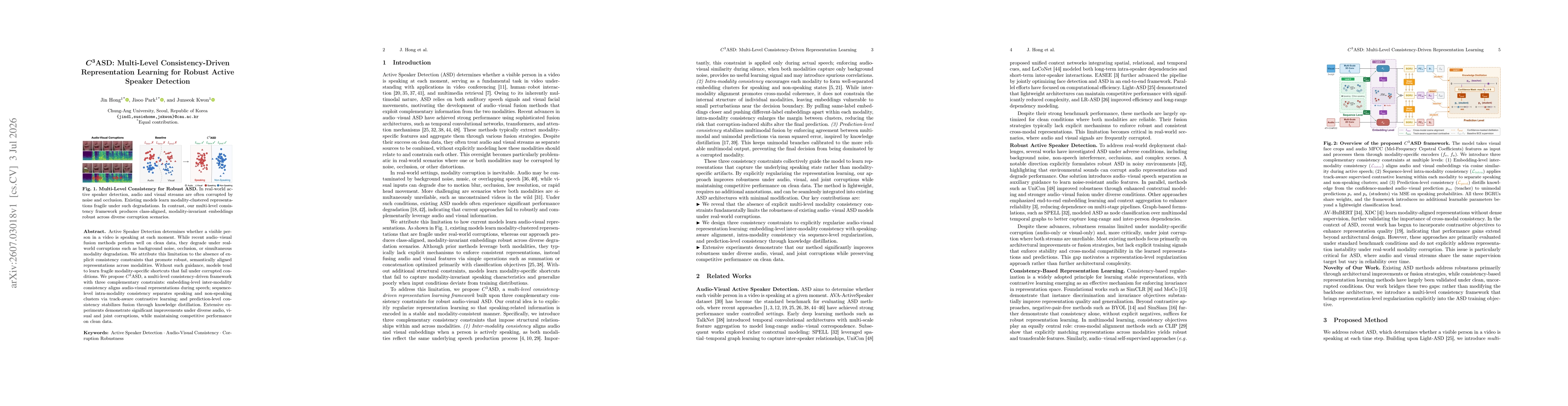 Thumbnail for $C^3$ASD: Multi-Level Consistency-Driven Representation Learning