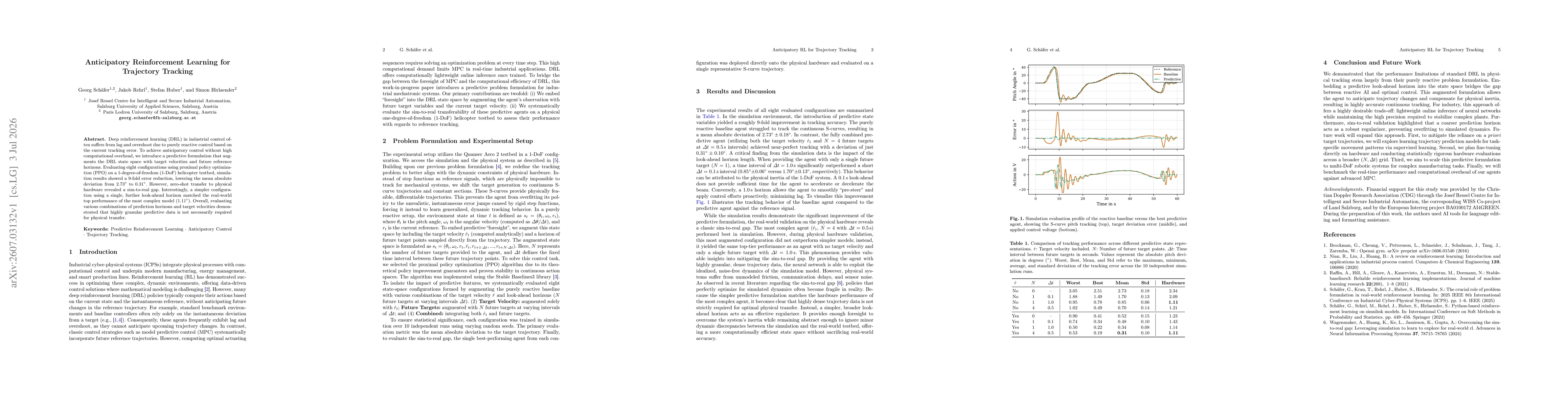 Thumbnail for Anticipatory Reinforcement Learning for Trajectory Tracking