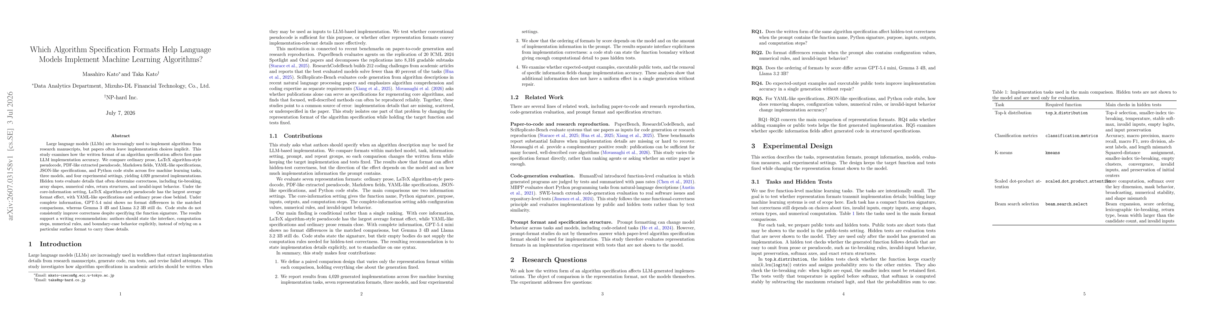 Thumbnail for Which Algorithm Specification Formats Help Language Models Implement Machine Learning Algorithms?