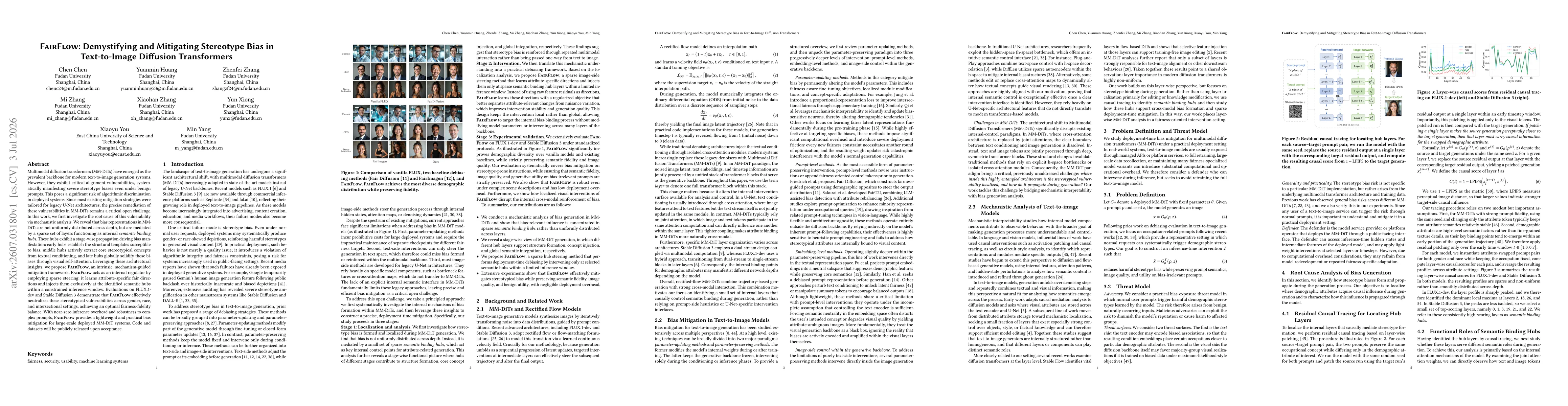 Thumbnail for FairFlow: Demystifying and Mitigating Stereotype Bias in Text-to-Image Diffusion Transformers