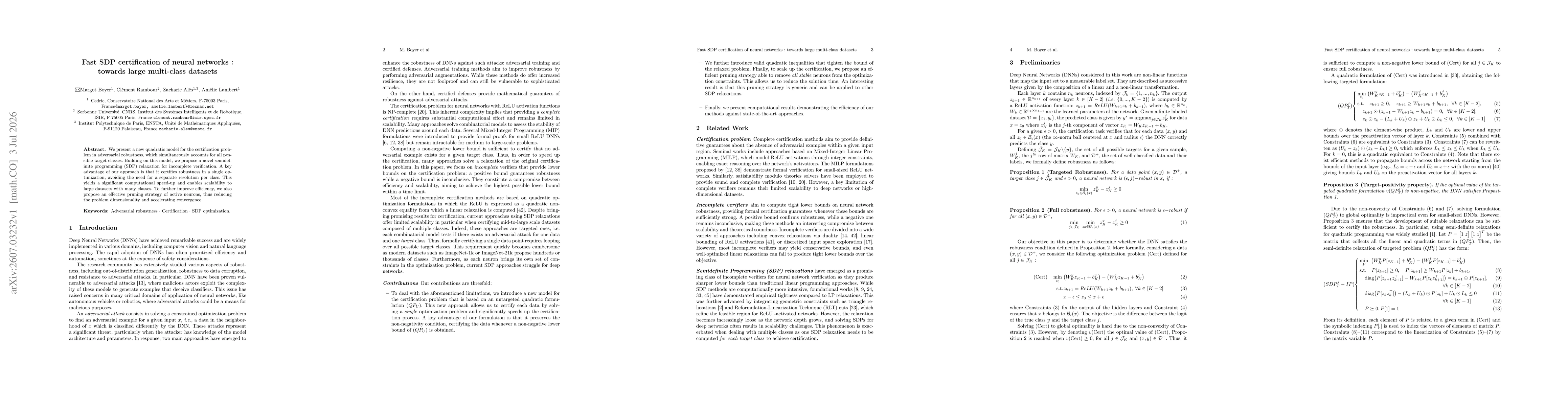 Thumbnail for Fast SDP certification of neural networks : towards large multi-class datasets