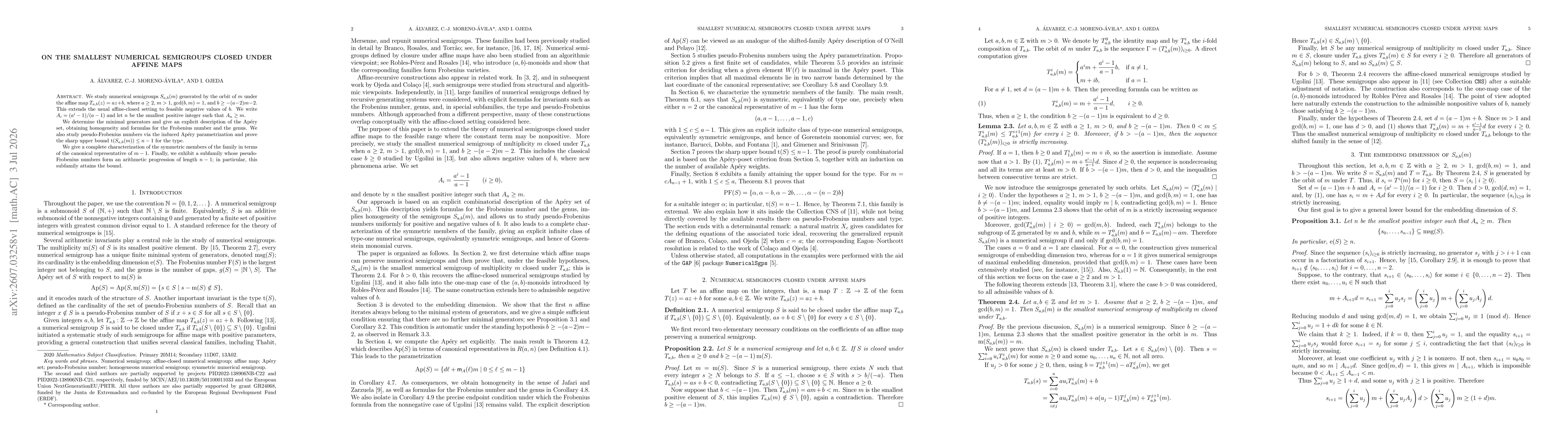 Thumbnail for On the smallest numerical semigroups closed under affine maps