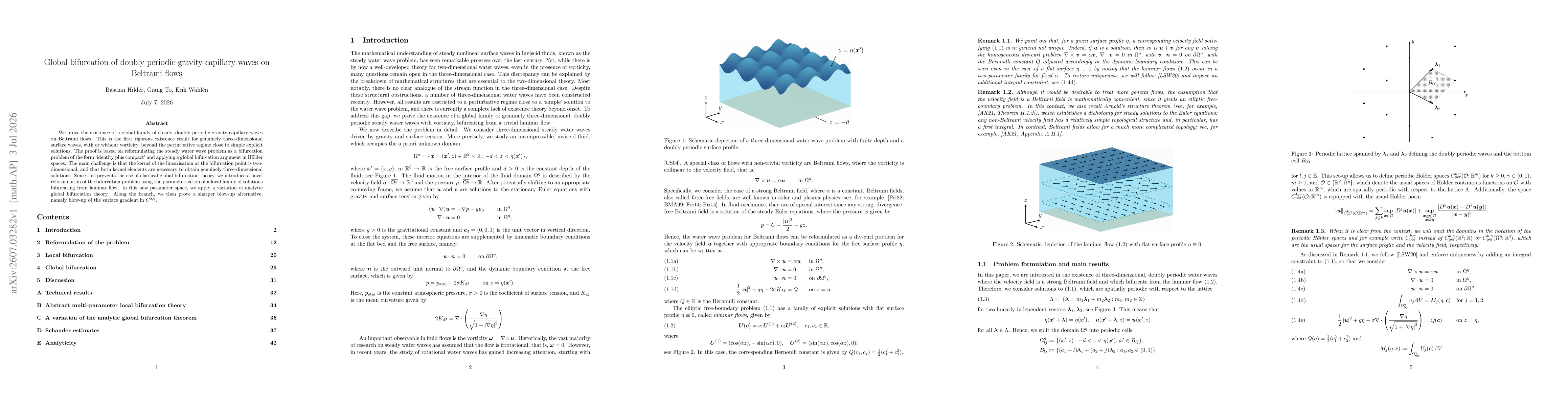 Thumbnail for Global bifurcation of doubly periodic gravity-capillary waves on Beltrami flows