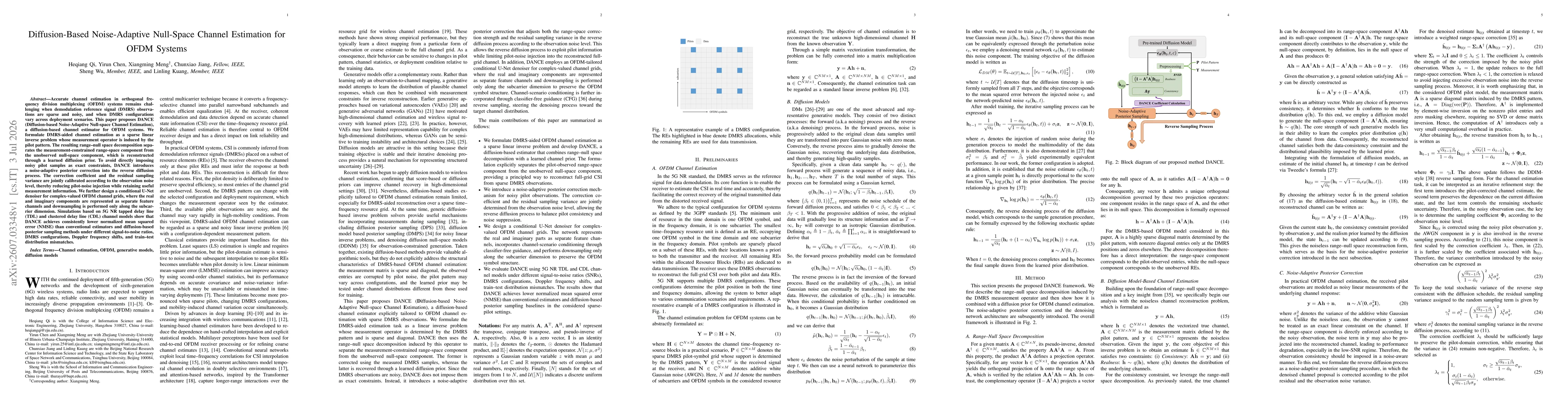 Thumbnail for Diffusion-Based Noise-Adaptive Null-Space Channel Estimation for OFDM Systems