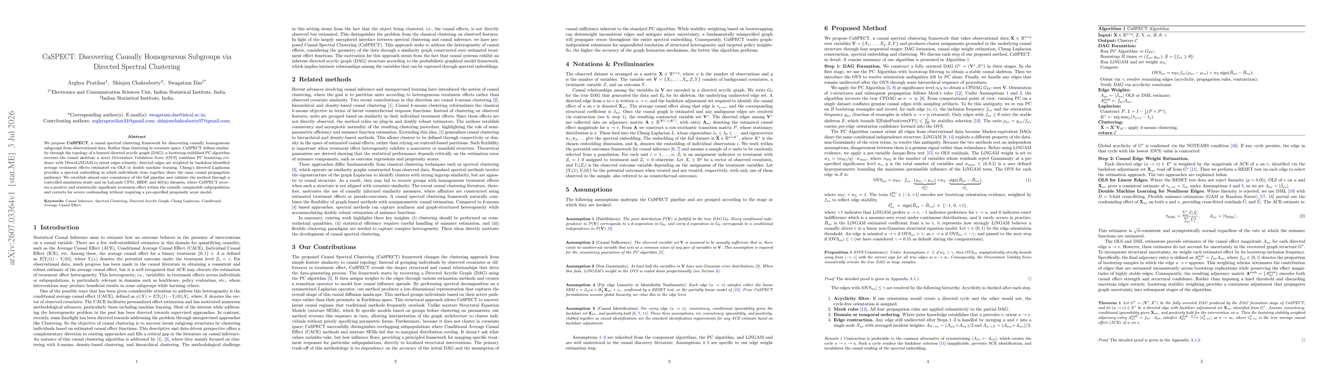 Thumbnail for CaSPECT: Discovering Causally Homogeneous Subgroups via Directed Spectral Clustering