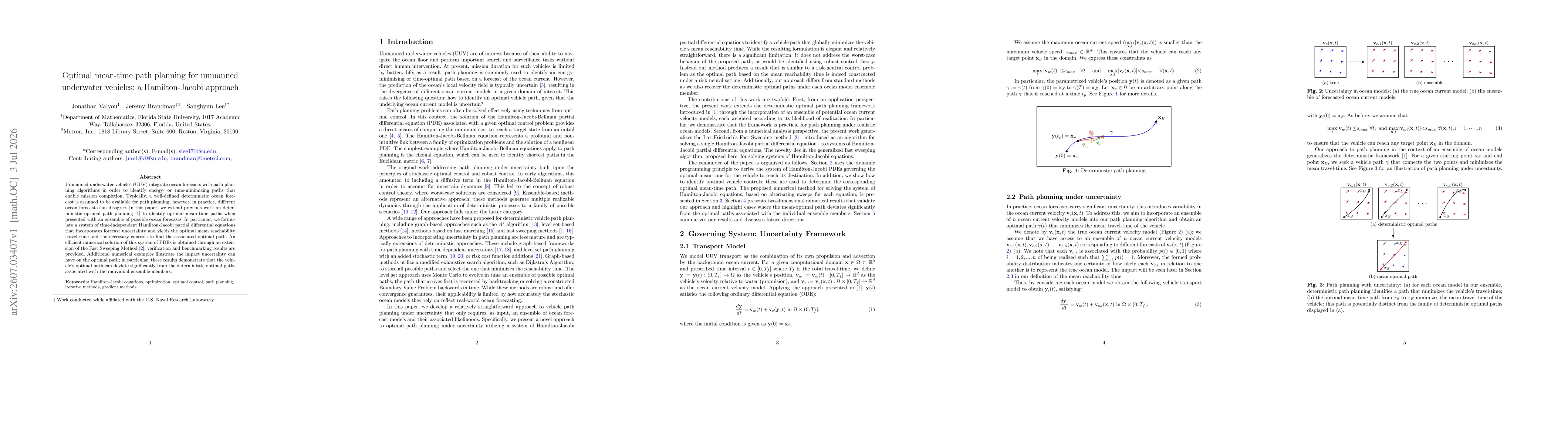 Thumbnail for Optimal mean-time path planning for unmanned underwater vehicles: a Hamilton-Jacobi approach