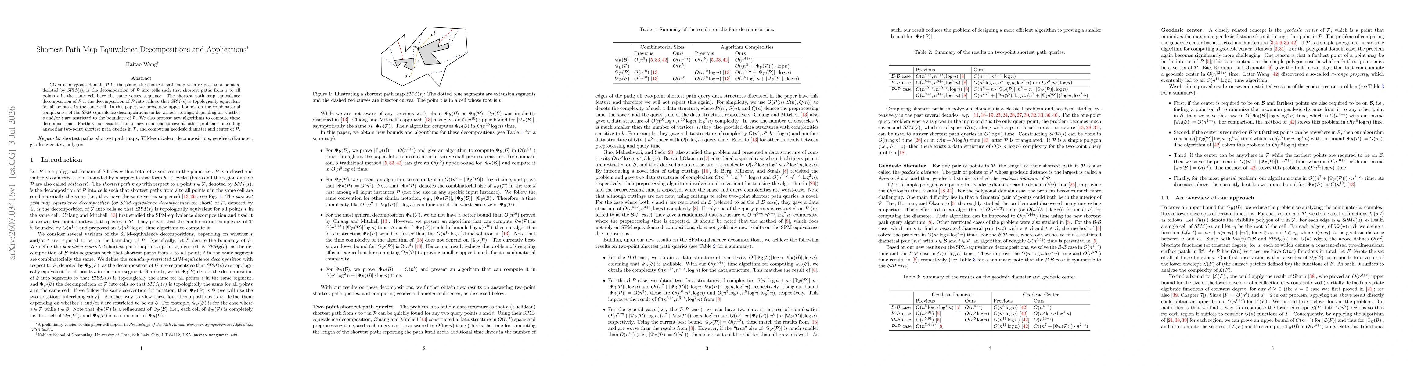 Thumbnail for Shortest Path Map Equivalence Decompositions and Applications
