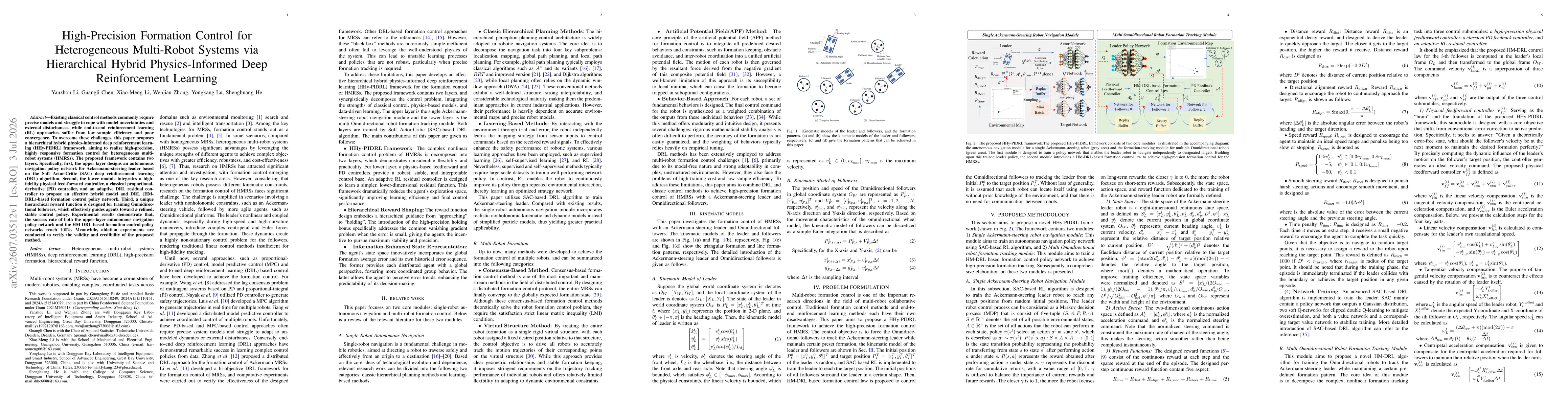 Thumbnail for High-Precision Formation Control for Heterogeneous Multi-Robot Systems via Hierarchical Hybrid Physics-Informed Deep Reinforcement Learning