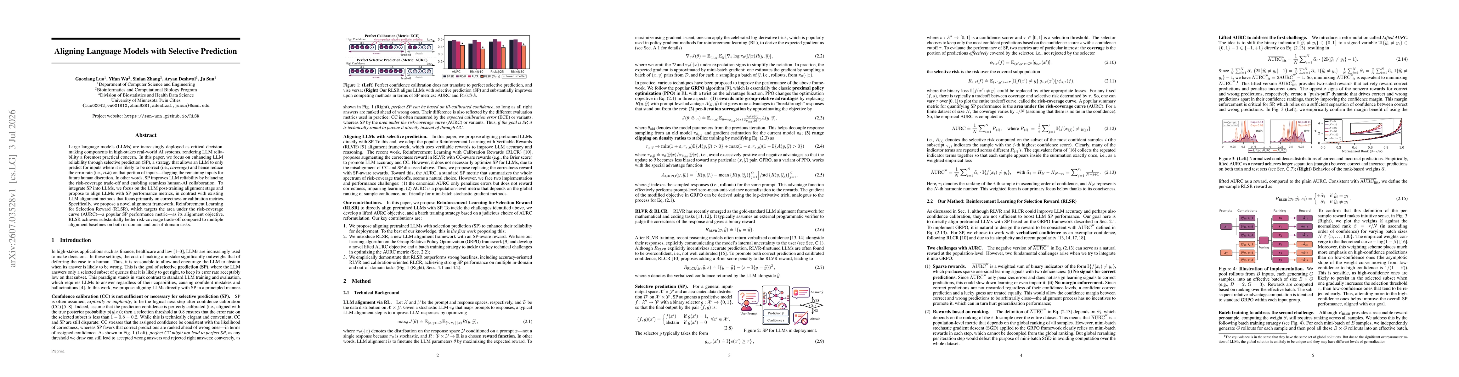 Thumbnail for Aligning Language Models with Selective Prediction