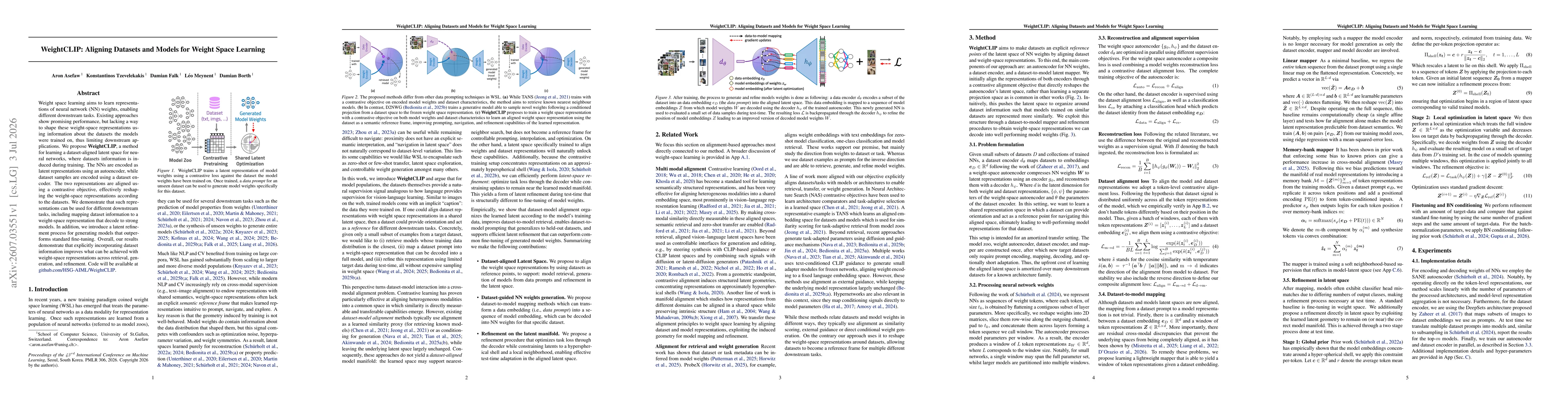 Thumbnail for WeightCLIP: Aligning Datasets and Models for Weight Space Learning