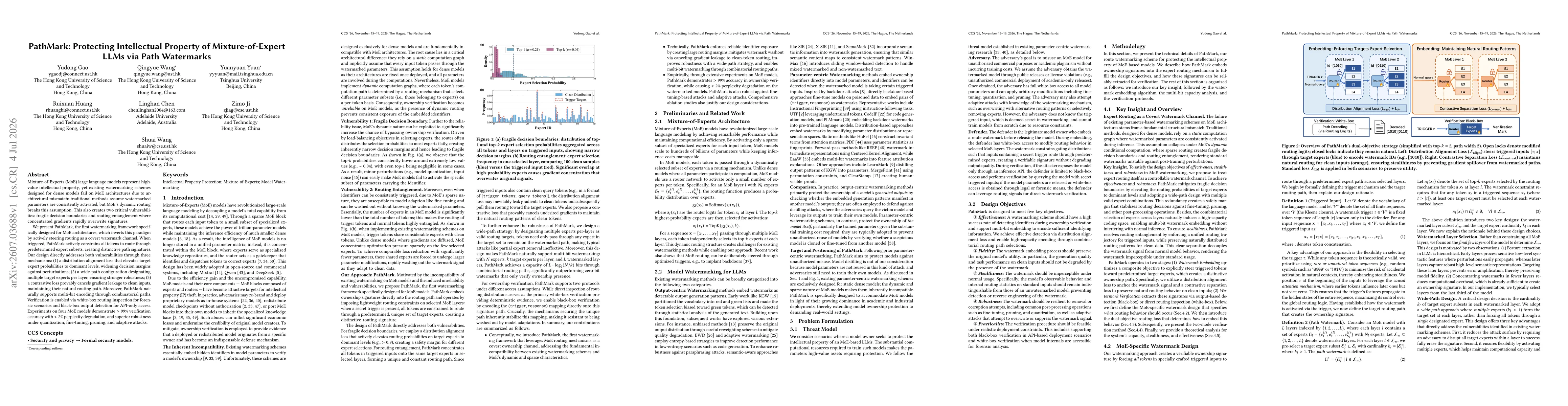 Thumbnail for PathMark: Protecting Intellectual Property of Mixture-of-Expert LLMs via Path Watermarks