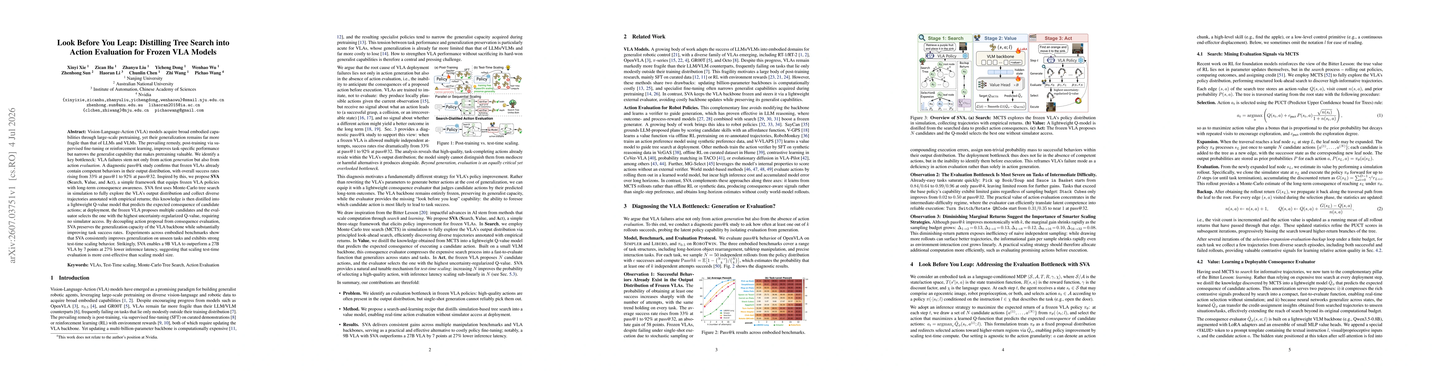 Thumbnail for Look Before You Leap: Distilling Tree Search into Action Evaluation for Frozen VLA Models