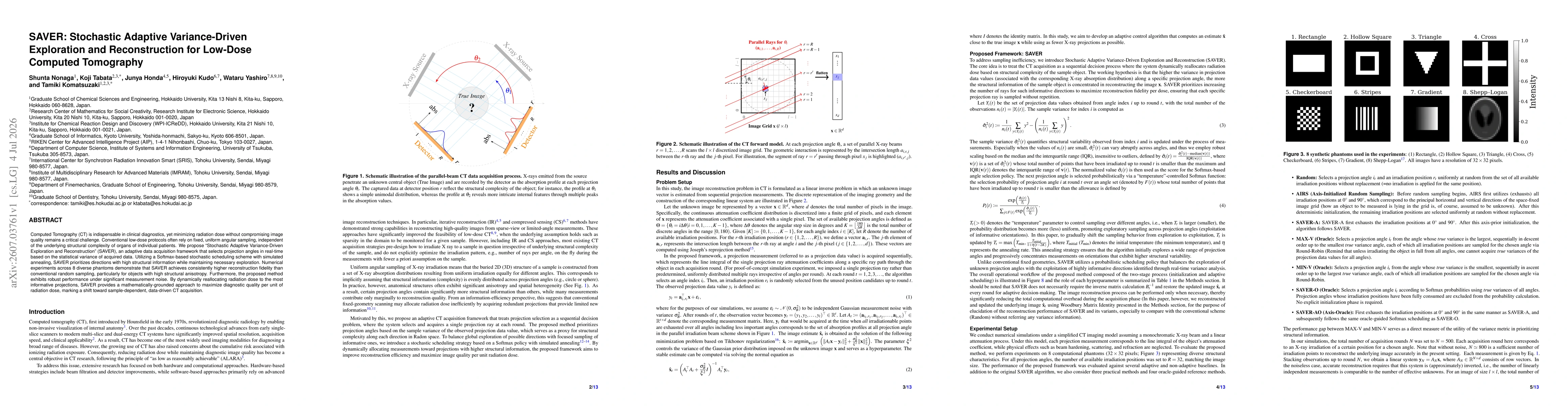Thumbnail for SAVER: Stochastic Adaptive Variance-Driven Exploration and Reconstruction for Low-Dose Computed Tomography