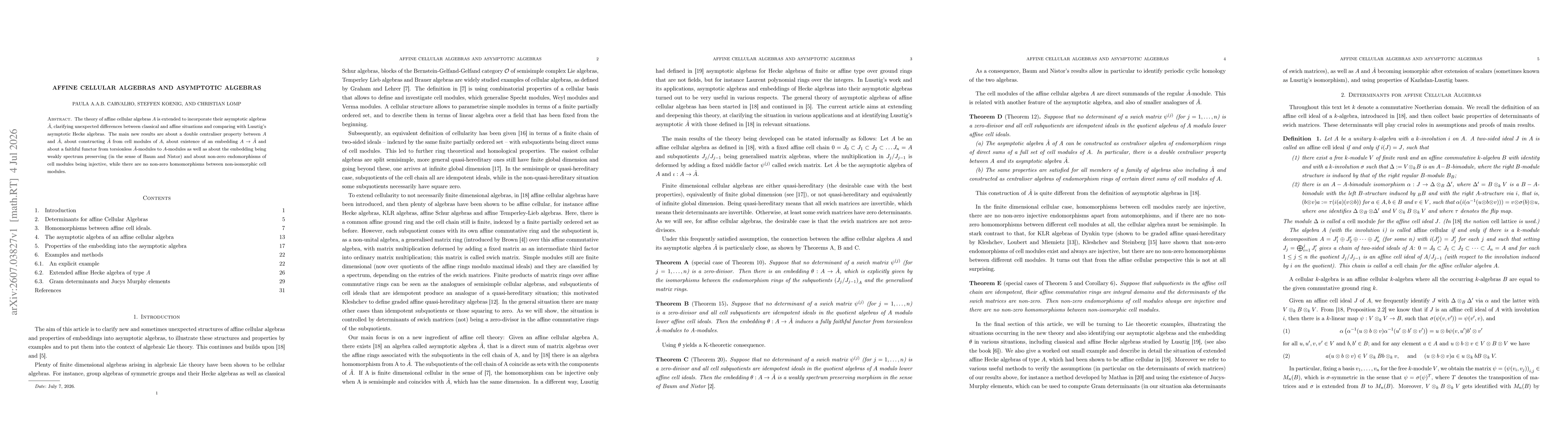 Thumbnail for Affine cellular algebras and asymptotic algebras