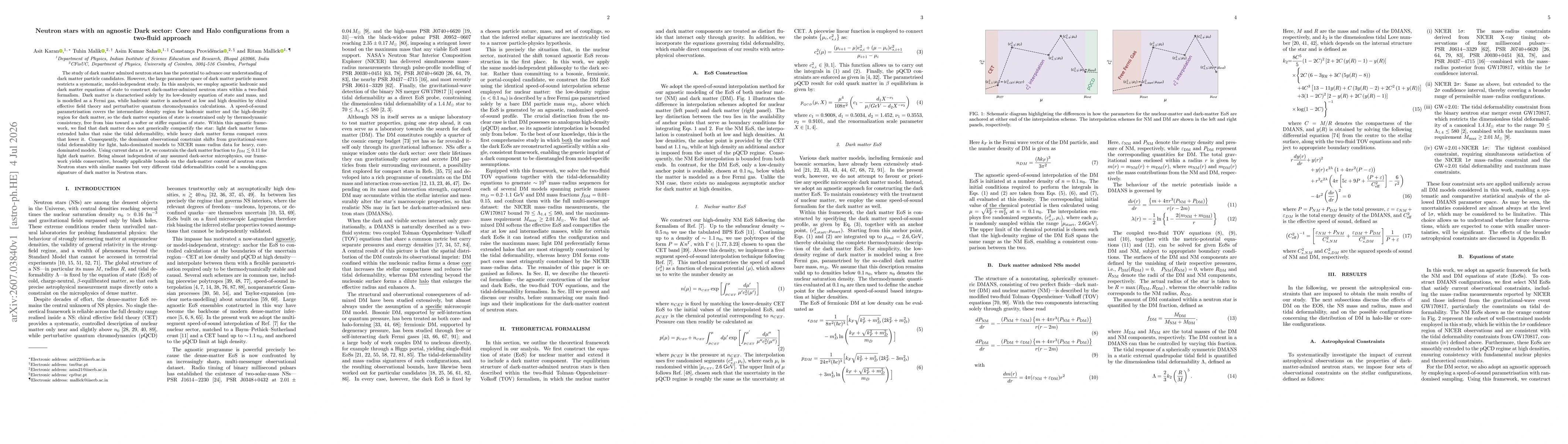 Thumbnail for Neutron stars with an agnostic Dark sector: Core and Halo configurations from a two-fluid approach