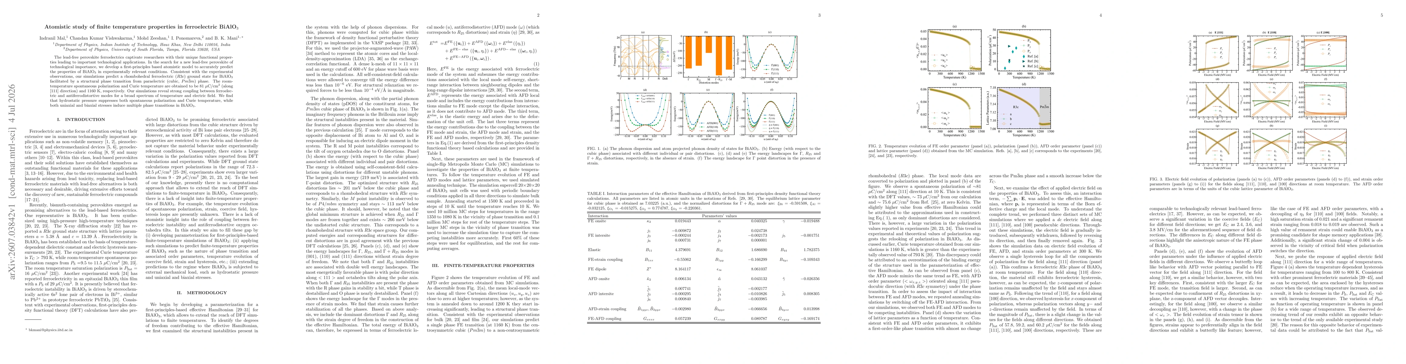 Thumbnail for Atomistic study of finite temperature properties in ferroelectric BiAlO$_3$