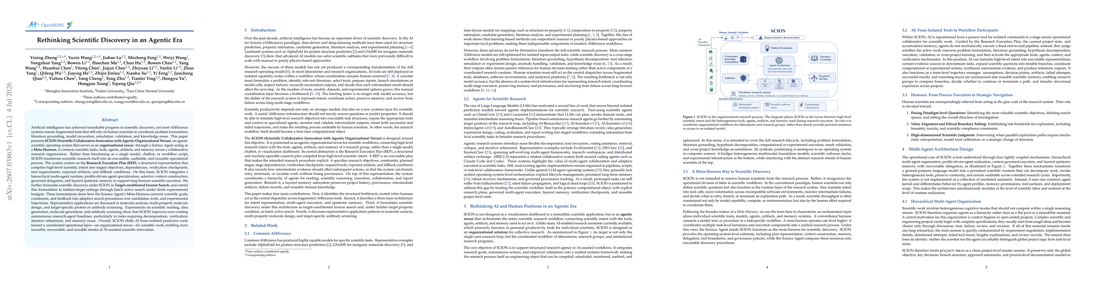 Thumbnail for Rethinking Scientific Discovery in an Agentic Era
