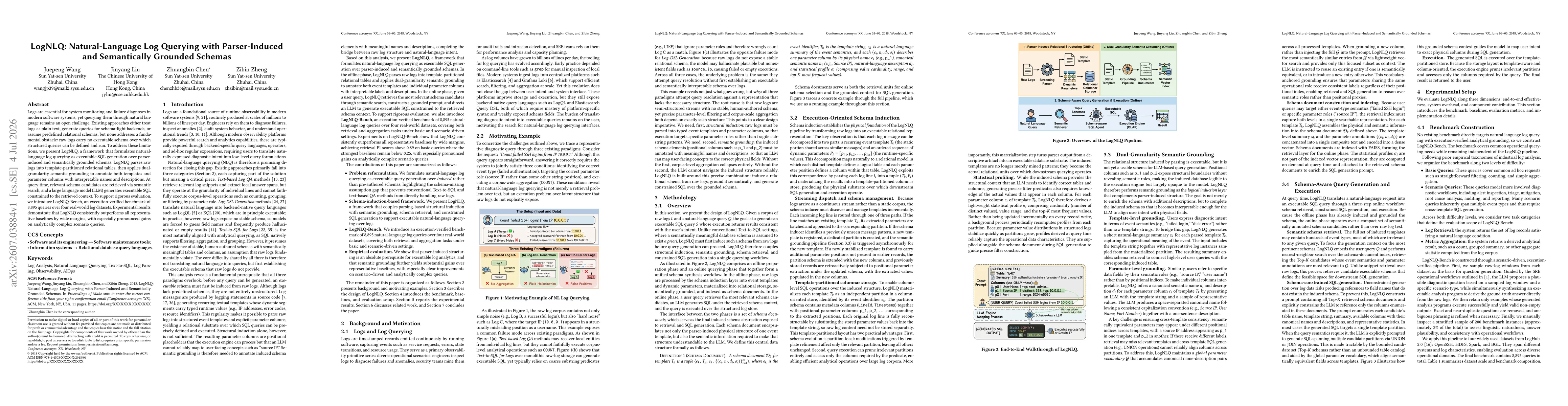 Thumbnail for LogNLQ: Natural-Language Log Querying with Parser-Induced and Semantically Grounded Schemas