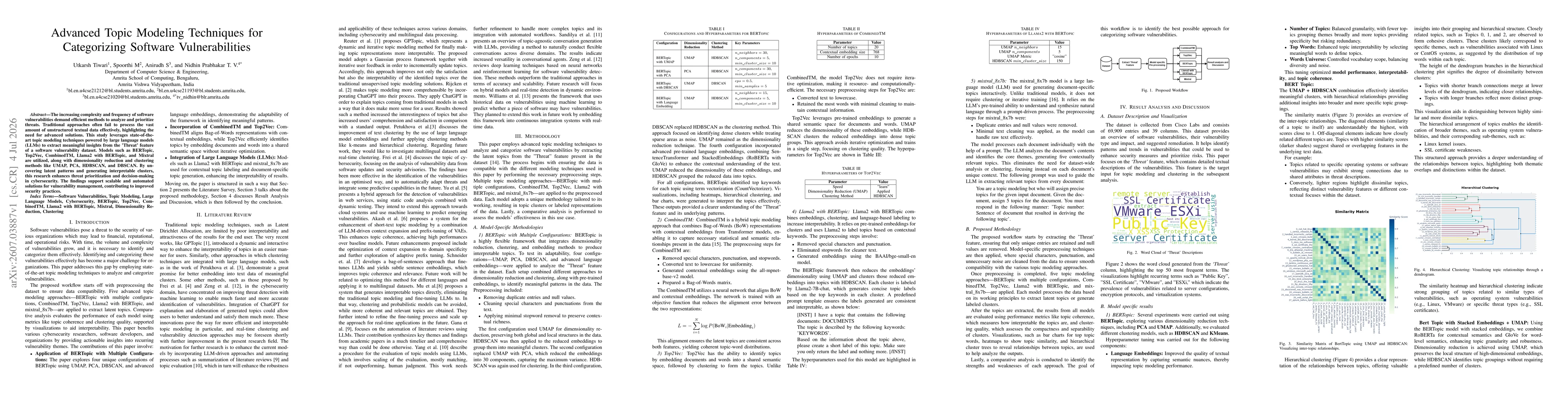 Thumbnail for Advanced Topic Modeling Techniques for Categorizing Software Vulnerabilities