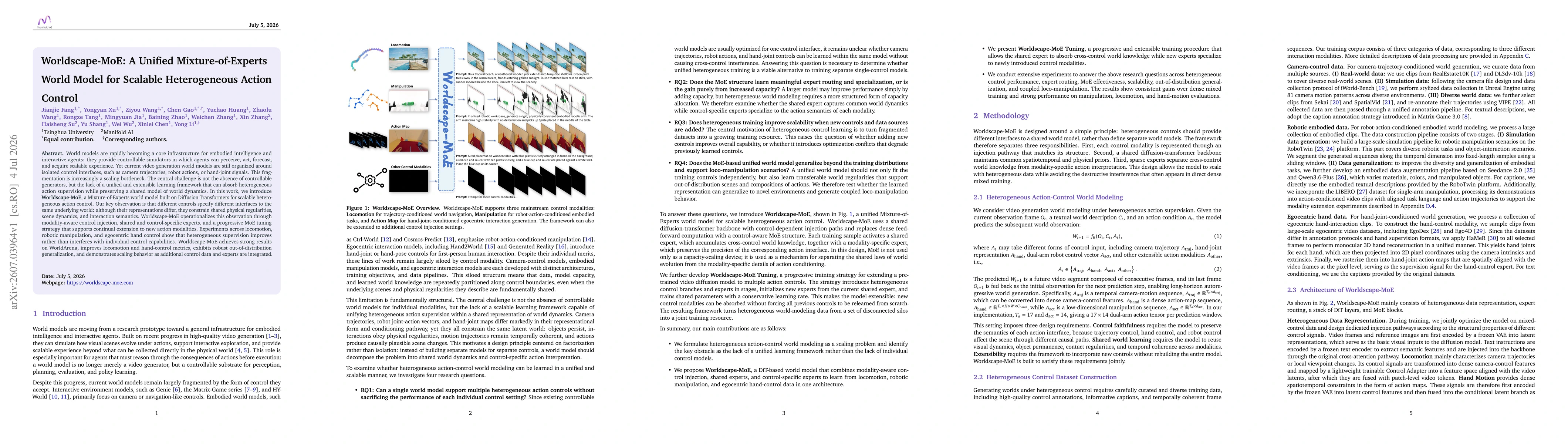 Thumbnail for Worldscape-MoE: A Unified Mixture-of-Experts World Model for Scalable Heterogeneous Action Control