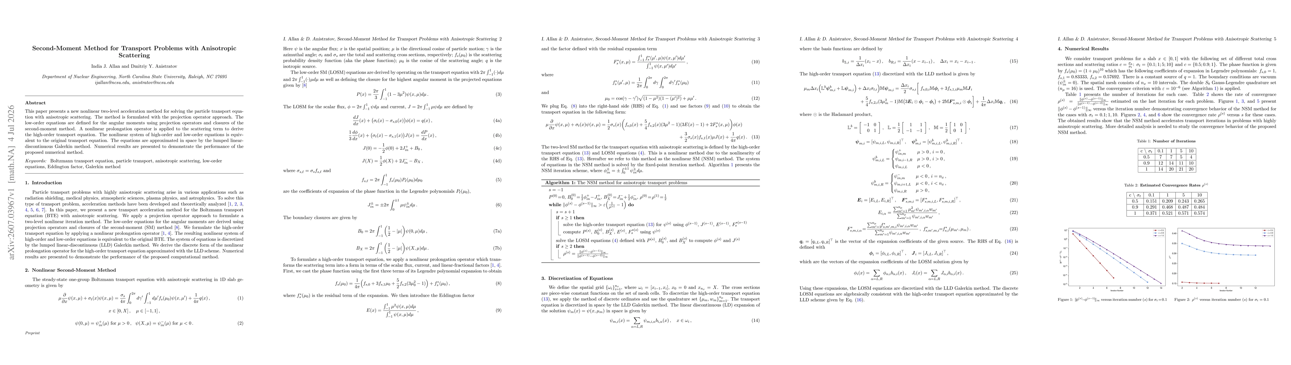 Thumbnail for Second-Moment Method for Transport Problems with Anisotropic Scattering