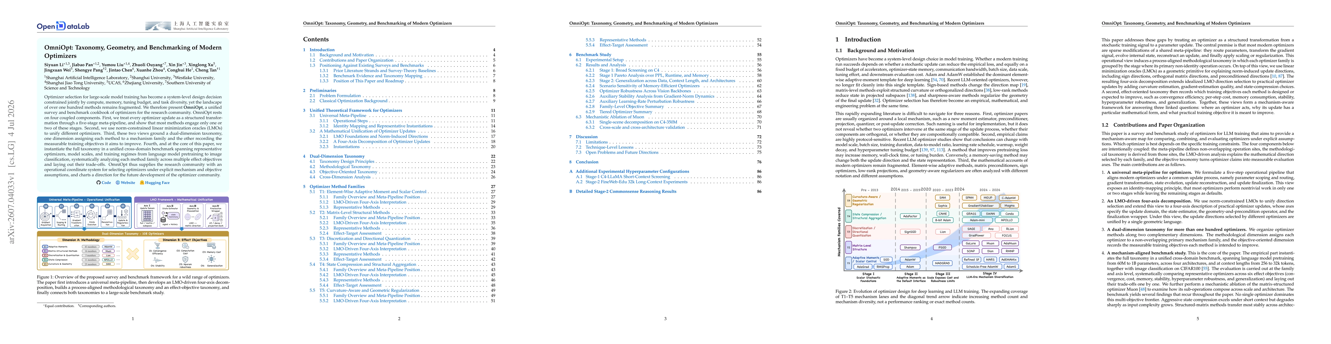 Thumbnail for OmniOpt: Taxonomy, Geometry, and Benchmarking of Modern Optimizers