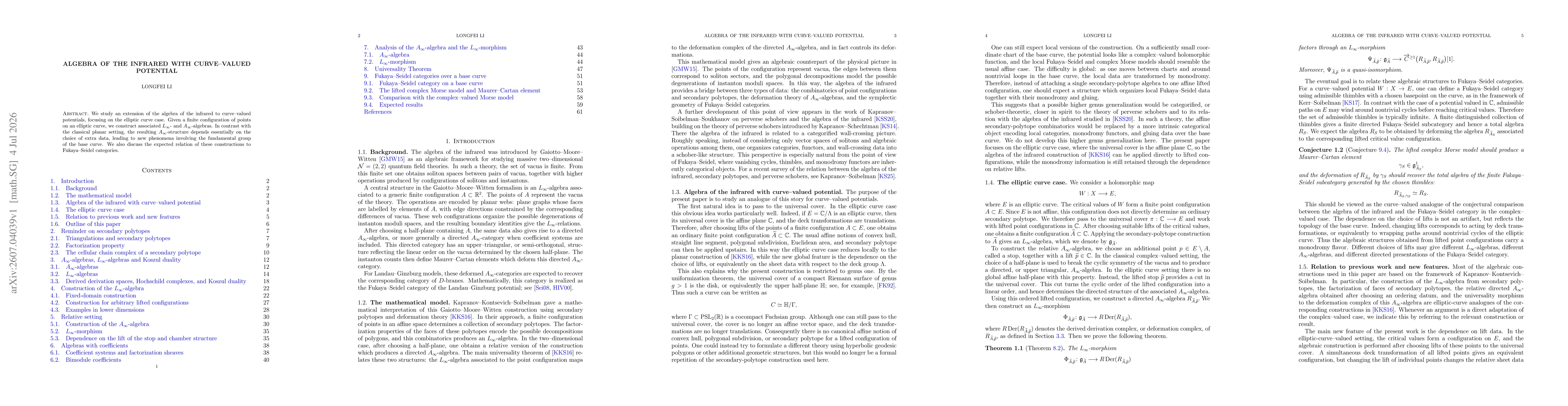 Thumbnail for Algebra of the Infrared with Curve-Valued Potential