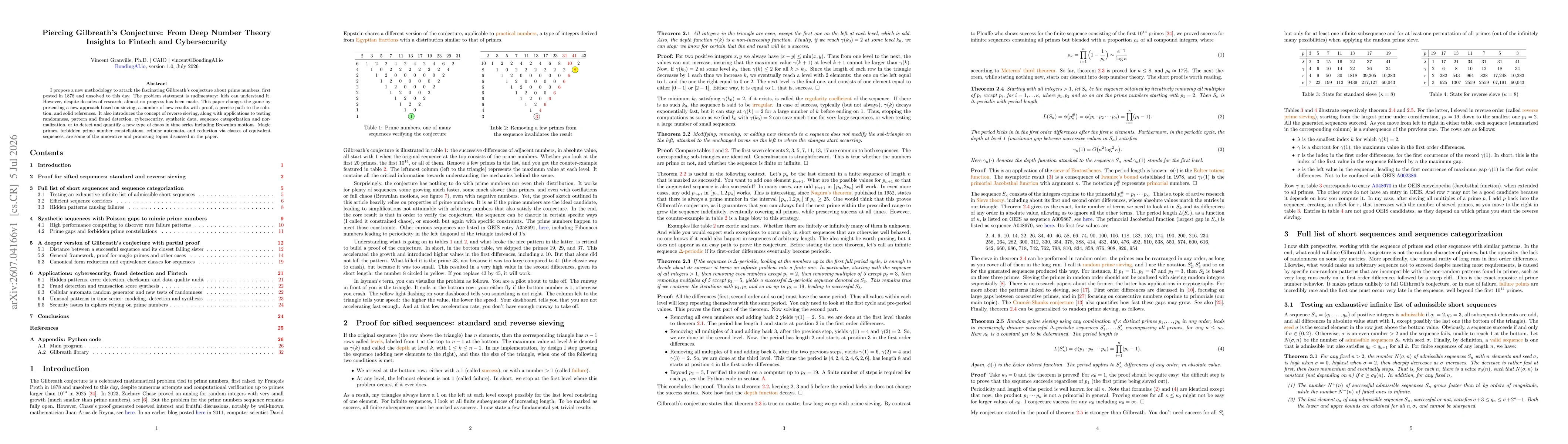 Thumbnail for Piercing Gilbreath's Conjecture: From Deep Number Theory Insights to Fintech and Cybersecurity