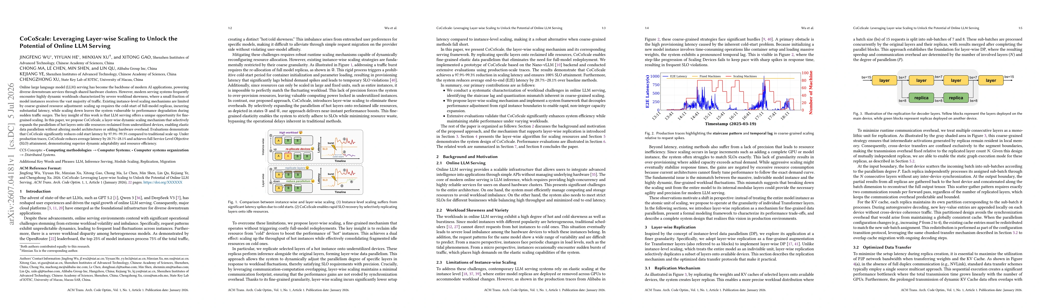 Thumbnail for CoCoScale: Leveraging Layer-wise Scaling to Unlock the Potential of Online LLM Serving