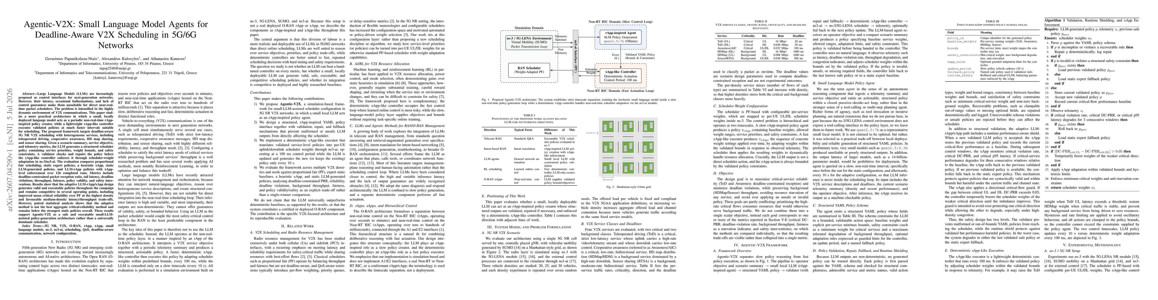 Thumbnail for Agentic-V2X: Small Language Model Agents for Deadline-Aware V2X Scheduling in 5G/6G Networks