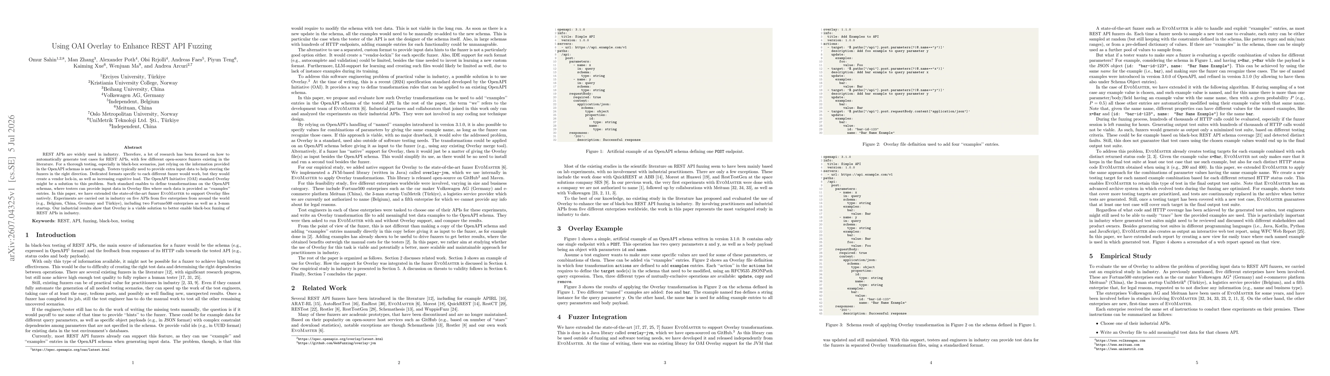 Thumbnail for Using OAI Overlay to Enhance REST API Fuzzing