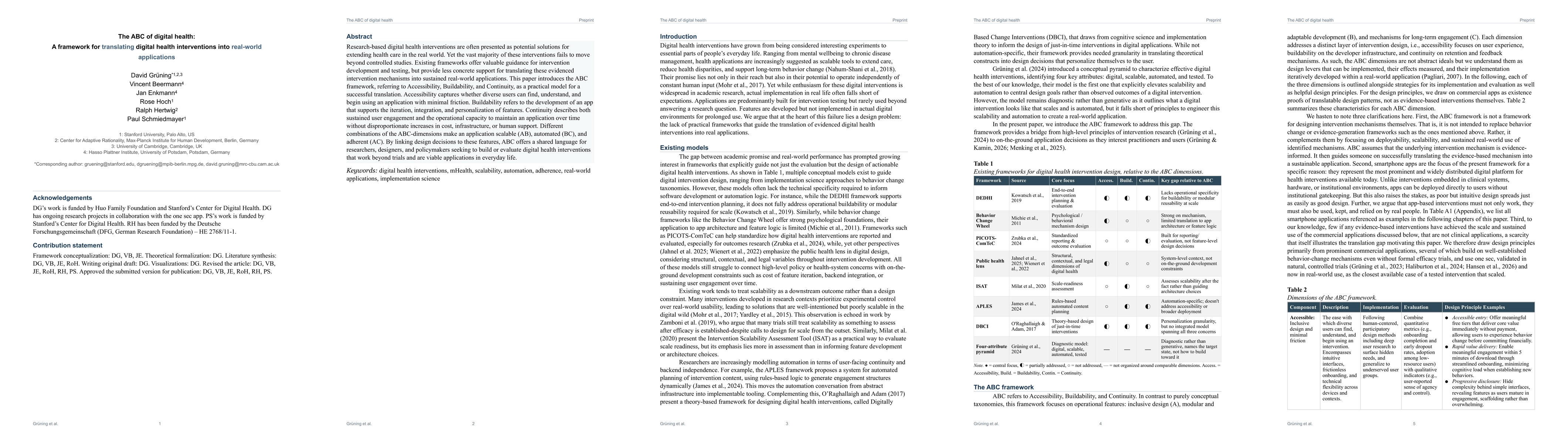 Thumbnail for The ABC of digital health: A framework for translating digital health interventions into real-world applications