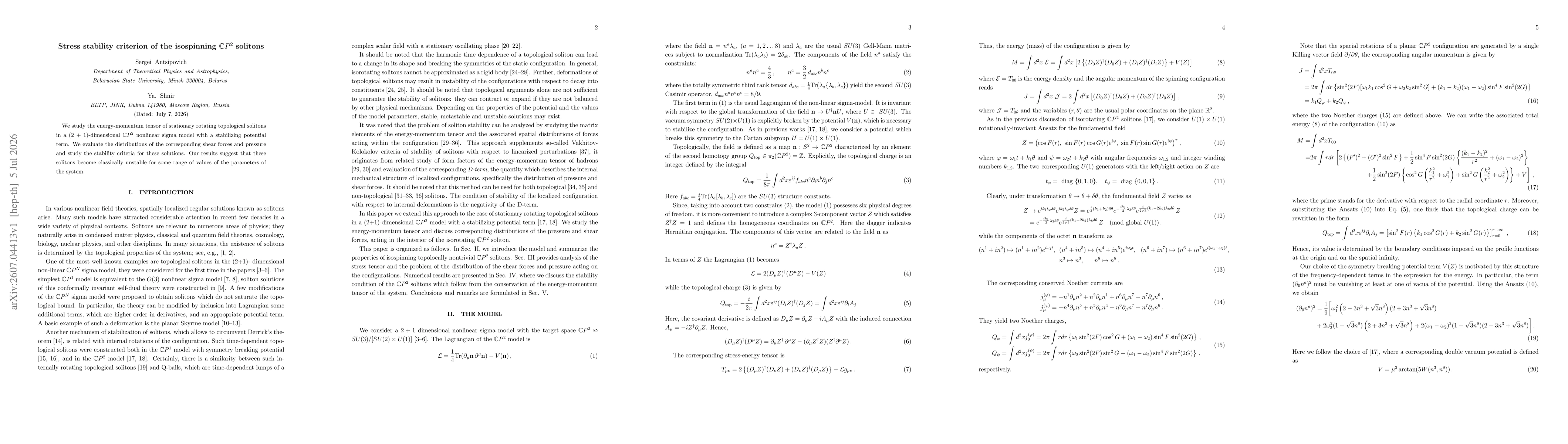Thumbnail for Stress stability criterion of the isospinning $\mathbb{C}P^2$ solitons
