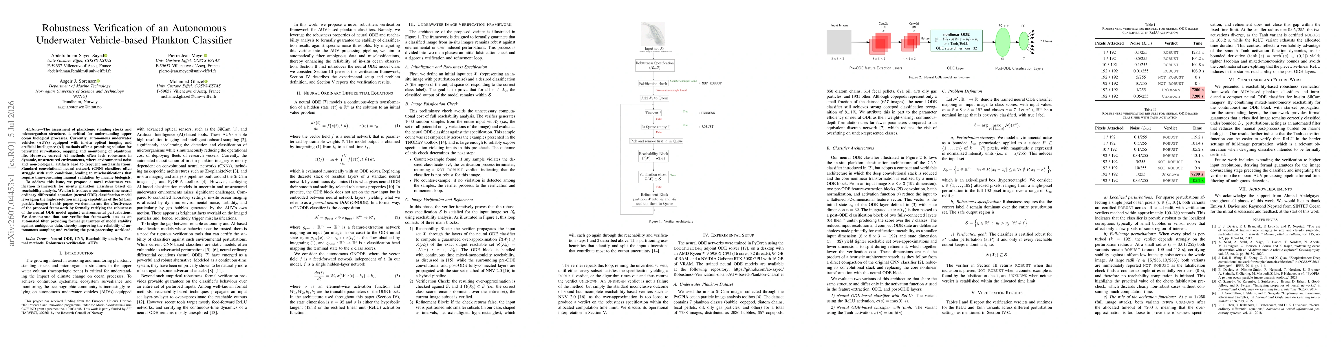 Thumbnail for Robustness Verification of an Autonomous Underwater Vehicle-based Plankton Classifier
