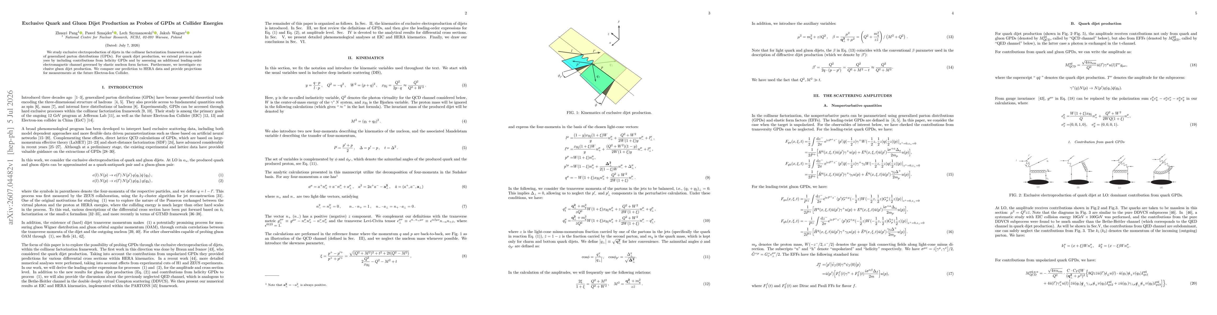 Thumbnail for Exclusive Quark and Gluon Dijet Production as Probes of GPDs at Collider Energies