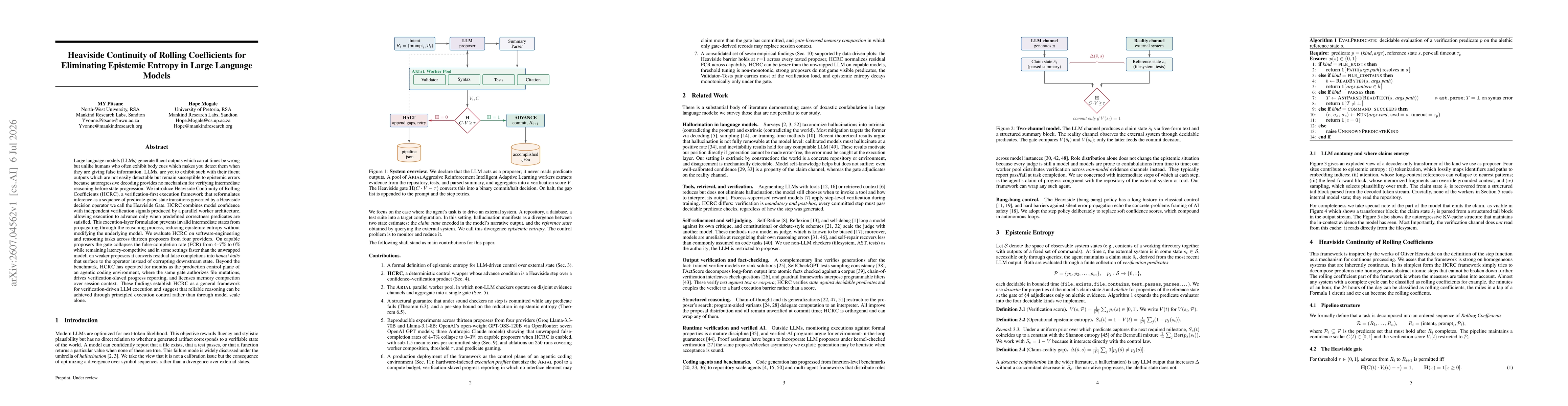 Thumbnail for Heaviside Continuity of Rolling Coefficients for Eliminating Epistemic Entropy in Large Language Models
