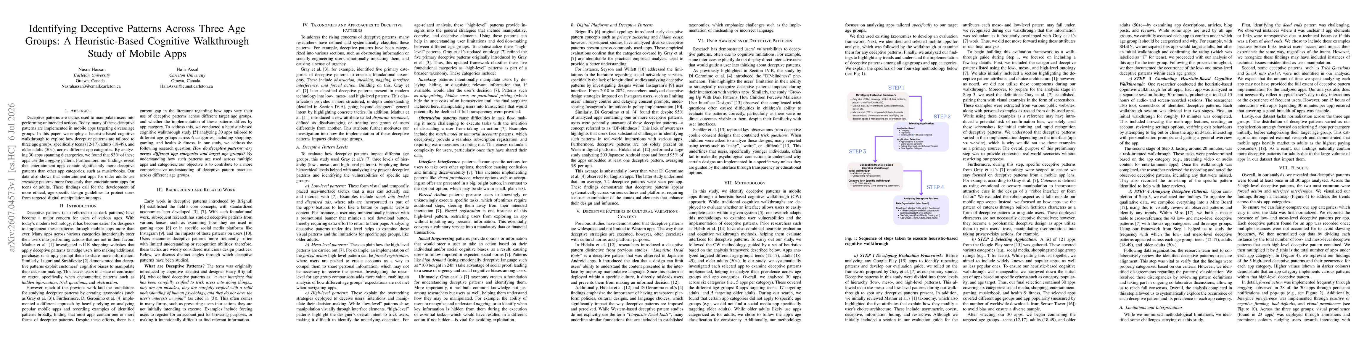 Thumbnail for Identifying Deceptive Patterns Across Three Age Groups: A Heuristic-Based Cognitive Walkthrough Study of Mobile Apps
