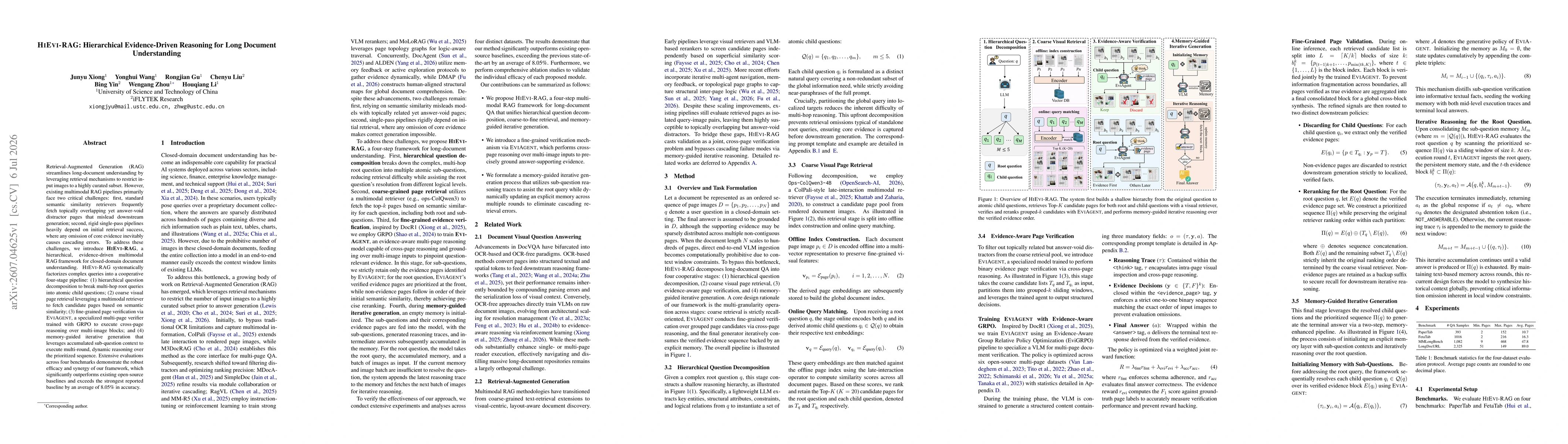 Thumbnail for Hierarchical Evidence-Driven Reasoning for Long Document Understanding