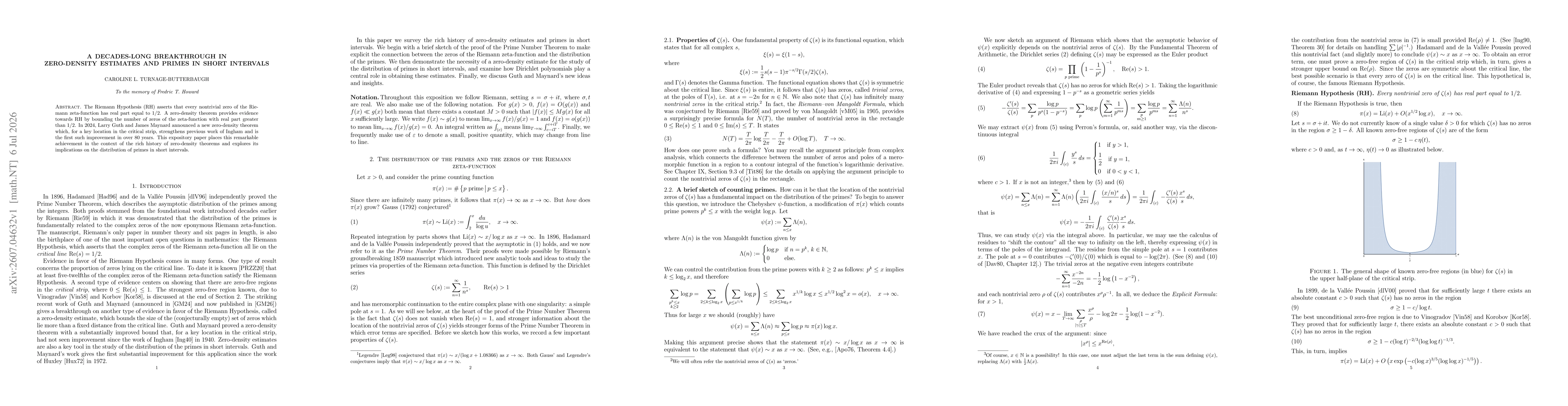 Thumbnail for A decades-long breakthrough in zero-density estimates and primes in short intervals