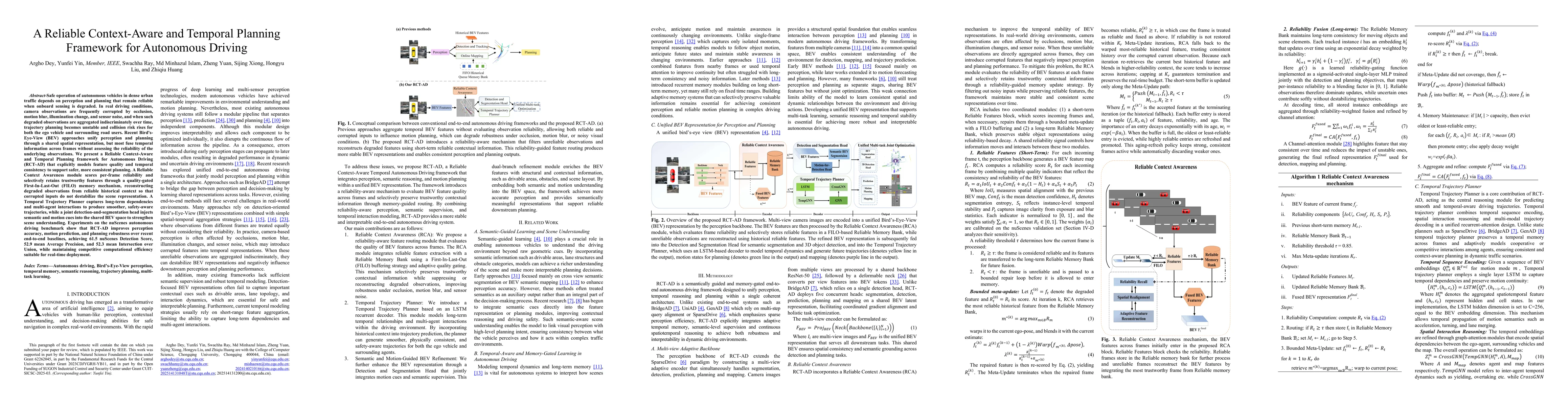 Thumbnail for A Reliable Context-Aware and Temporal Planning Framework for Autonomous Driving