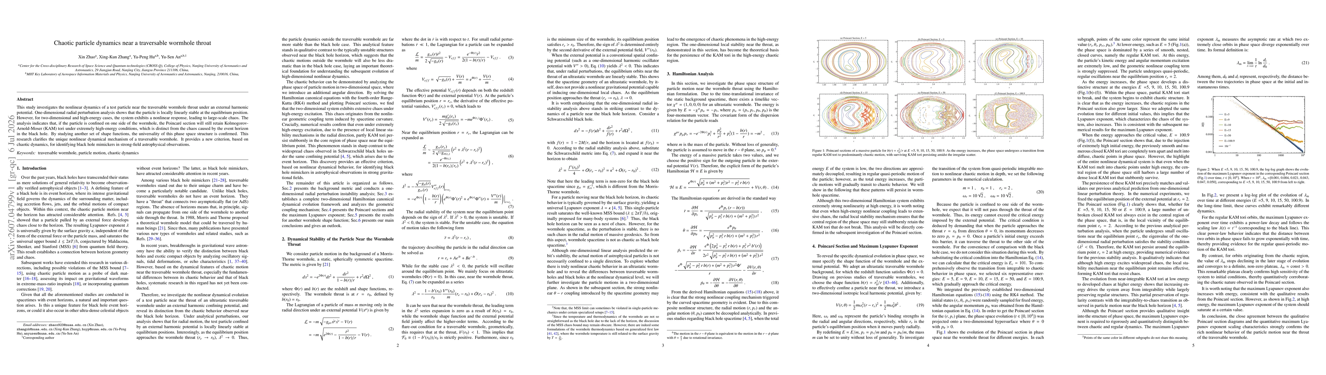 Thumbnail for Chaotic particle dynamics near a traversable wormhole throat