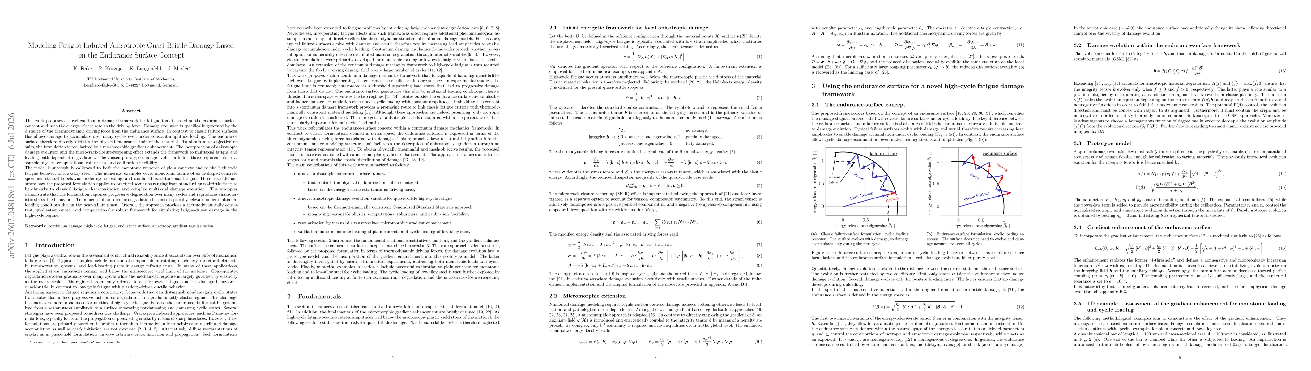 Thumbnail for Modeling Fatigue-Induced Anisotropic Quasi-Brittle Damage Based on the Endurance Surface Concept