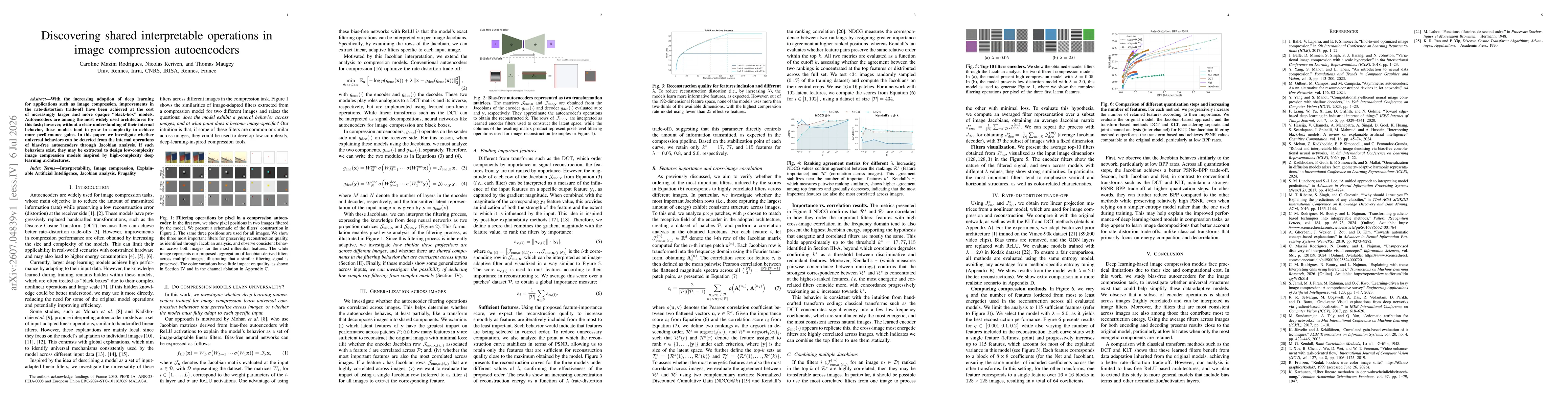 Thumbnail for Discovering shared interpretable operations in image compression autoencoders